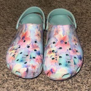 CROCS Pastel Floral Clogs